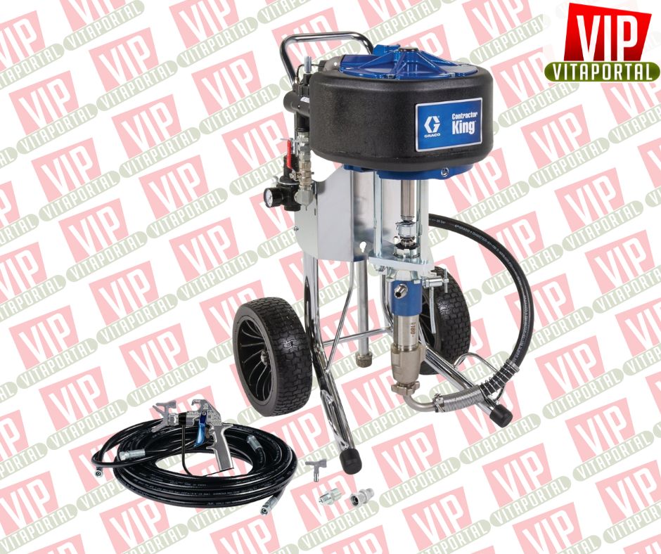 GRACO Contractor King 70:1 Air Powered Airless Sprayer, Complete (2-Finger Gun)